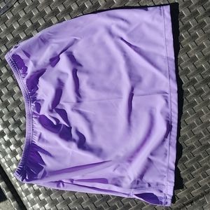 Purple swimsuit skirt cover